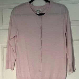 Nordstrom Light Pink 3/4 Sleeve Cardigan Womens Small
